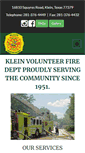 Mobile Screenshot of kleinfiredept.com