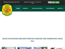 Tablet Screenshot of kleinfiredept.com